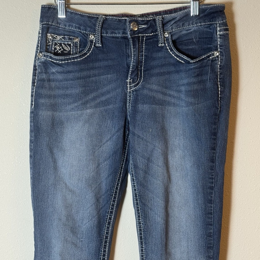 Antique Rivet Women's Jeans Size 29 Blue Stretch Bootcut Denim Pants